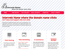 Tablet Screenshot of interwebname.com